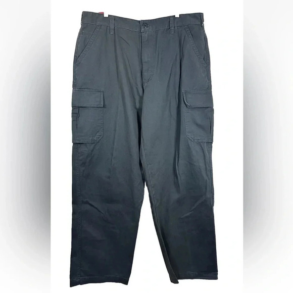 Arizona Jean Gray Cargo Pants Premium Khaki Size 38x32 - Picture 1 of 8